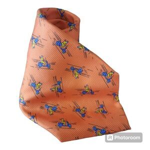 LAUREN RALPH LAUREN Imported 100% Silk Hand Finished Scooter Neck Tie